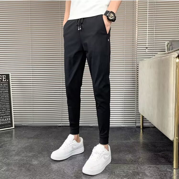 Khaki Corduroy Straight Pants Fleece-Lined Thickened High Street Casual Pants - Image 1